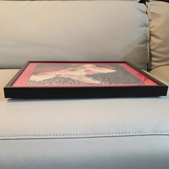 Santa Diamond Dotz Matted And Framed Art - Picture 3 of 5